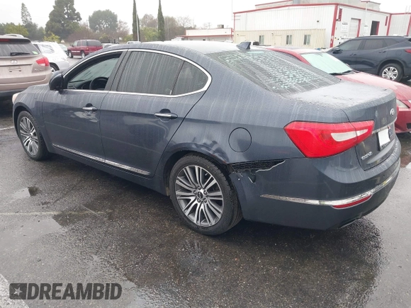 2014 Kia Cadenza Premium with VIN KNALN4D78E5125574, listed as a IAAI auction lot 41490830 with 172,569 mi miles. Bid and sale history available at carsss.com. Image 3.