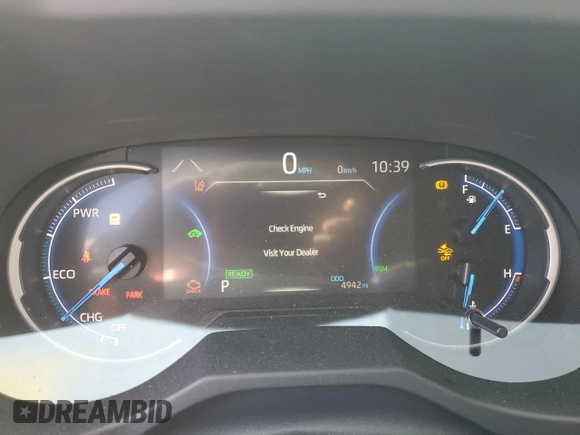 2023 Toyota RAV4 Hybrid XLE Premium with VIN JTMB6RFV4PD113113, listed as a Copart auction lot 51795625 with 4,942 mi miles and Non Repairable. Bid and sale history available at carsss.com. Image 9.