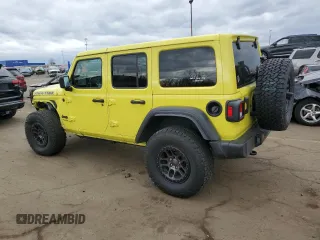 2022 Jeep Wrangler Unlimited High Tide with VIN 1C4HJXDG0NW204141, listed as a Copart auction lot 77570924 with 58,114 mi miles and Salvage Title. Bid and sale history available at DreamBid. Image 2.