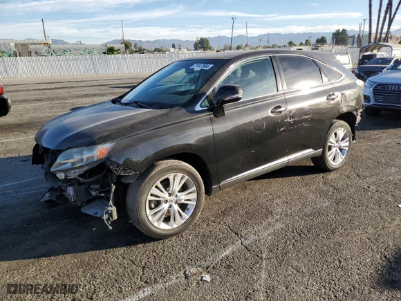2012 Lexus RX 450h with VIN JTJZB1BA6C2407517, listed as a Copart auction lot 77447584 with 207,412 mi miles and Salvage Title. Bid and sale history available at carsss.com. Image 1.