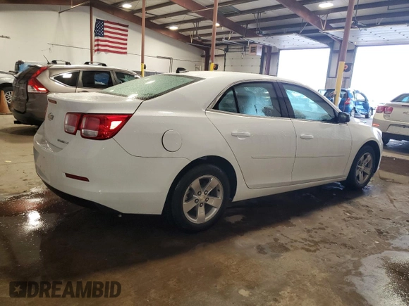 2014 Chevrolet Malibu LS with VIN 1G11B5SL9EF215537, listed as a Copart auction lot 55516365 with 125,517 mi miles and Salvage Title. Bid and sale history available at DreamBid. Image 3.