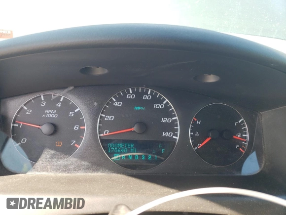 2008 Chevrolet Impala LT with VIN 2G1WT58N481221771, listed as a Copart auction lot 48308445 with 170,640 mi miles and Salvage Title. Bid and sale history available at DreamBid. Image 9.