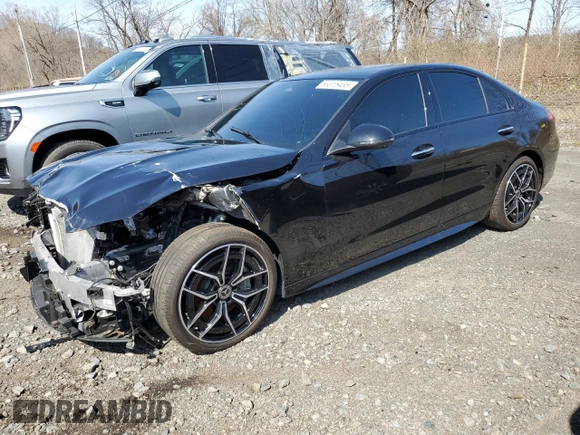 2024 Mercedes-Benz C 300 with VIN W1KAF4GBXRR231973, listed as a Copart auction lot 53315435 with 3,291 mi miles and Salvage Title. Bid and sale history available at carsss.com. Image 1.