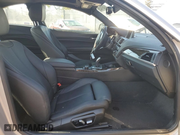 2017 BMW 2 Series 230i with VIN WBA2F9C58HV664464, listed as a Copart auction lot 50491425 with 36,290 mi miles and Salvage title. Bid and sale history available at DreamBid. Image 7.