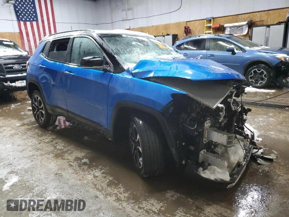 2022 Jeep Compass High Altitude with VIN 3C4NJDCB4NT154860, listed as a Copart auction lot 43638535 with Not Provided miles and Clean Title. Bid and sale history available at DreamBid. Image 4.