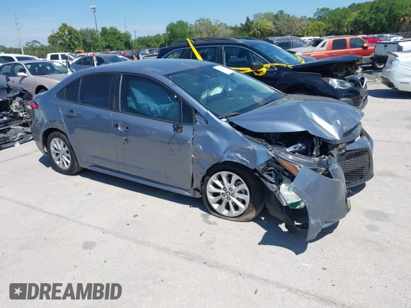 2022 Toyota Corolla LE with VIN 5YFVPMAE2NP369801, listed as a IAAI auction lot 41902625 with 24,182 mi miles and . Bid and sale history available at DreamBid. Image 1.