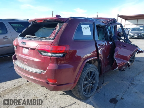 2017 Jeep Grand Cherokee Laredo with VIN 1C4RJFAG9HC910338, listed as a IAAI auction lot 41201929 with 1 mi miles. Bid and sale history available at carsss.com. Image 4.
