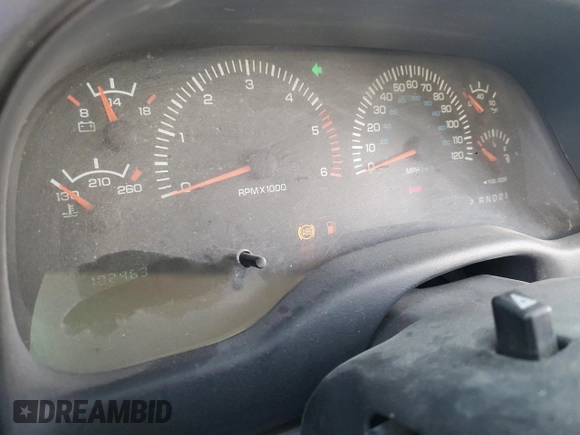 1999 Dodge Dakota SLT with VIN 1B7GG22Y3XS197835, listed as a Copart auction lot 80467304 with 102,463 mi miles and Clean Title. Bid and sale history available at DreamBid. Image 9.