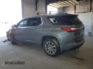 2018 Chevrolet Traverse Premier z VIN 1GNEVJKW9JJ261483, wystawiony jako Copart lot #50180235 z przebiegiem 97 537 mil mil oraz Szkoda całkowita • Salvage title. Historia ofert i sprzedaży dostępna na DreamBid. Obrazek 2.