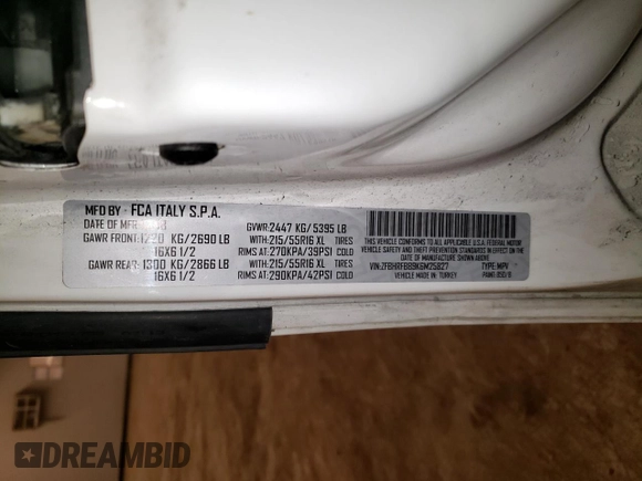2019 Ram ProMaster City Cargo Tradesman SLT with VIN ZFBHRFBB9K6M25827, listed as a Copart auction lot 37883194 with 137,116 mi miles and . Bid and sale history available at DreamBid. Image 13.