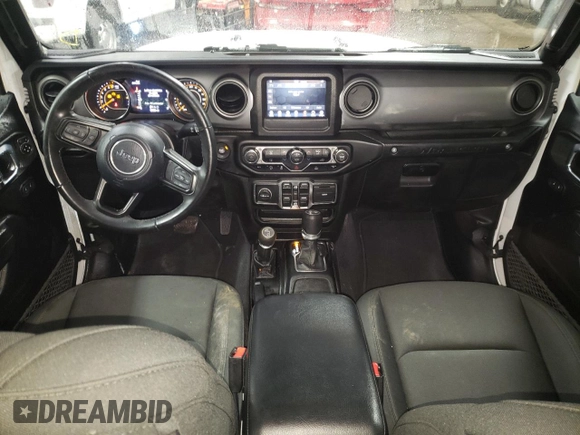 2022 Jeep Wrangler Unlimited Sport S with VIN 1C4HJXDG4NW180085, listed as a Copart auction lot 87685325 with 53,586 mi miles and Salvage Title. Bid and sale history available at DreamBid. Image 8.