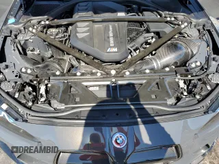 2023 BMW M3 Competition xDrive with VIN WBS43AY08PFN58052, listed as a Copart auction lot 57054885 with 28,675 mi miles and Salvage title. Bid and sale history available at DreamBid. Image 11.