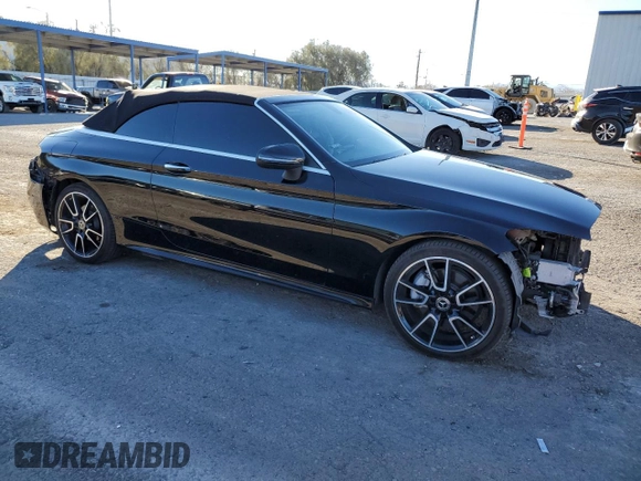 2021 Mercedes-Benz C 300 with VIN W1KWK8DB5MG090344, listed as a Copart auction lot 88542125 with 32,922 mi miles and Salvage Title. Bid and sale history available at DreamBid. Image 4.