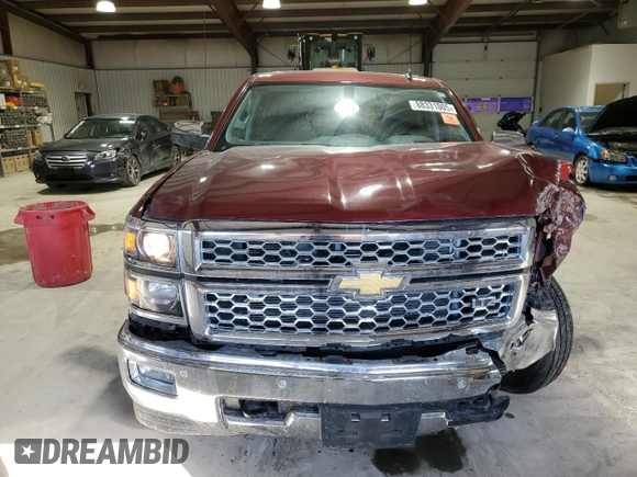 2014 Chevrolet Silverado 1500 LTZ with VIN 1GCVKSEC5EZ226648, listed as a Copart auction lot 88331005 with 156,307 mi miles and Salvage Title. Bid and sale history available at DreamBid. Image 5.
