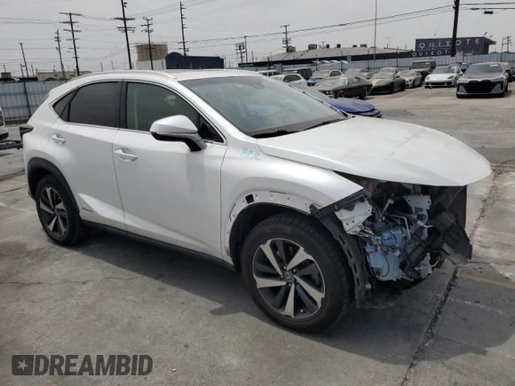2018 Lexus NX 300h with VIN JTJBJRBZ1J2079901, listed as a Copart auction lot 58600355 with 53,233 mi miles and Salvage title. Bid and sale history available at DreamBid. Image 4.
