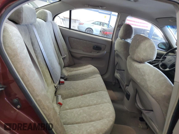 2001 Hyundai Elantra GLS with VIN KMHDN45D71U140221, listed as a Copart auction lot 54695955 with 107,725 mi miles and Salvage title. Bid and sale history available at DreamBid. Image 10.