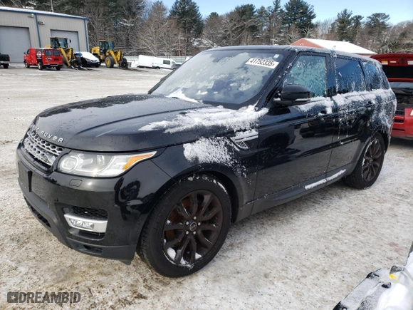 2016 Land Rover Range Rover Sport V6 HSE with VIN SALWR2PF6GA117925, listed as a Copart auction lot 41752335 with 81,343 mi miles and Clean Title. Bid and sale history available at carsss.com. Image 1.