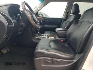 2016 Infiniti QX80 with VIN JN8AZ2NE4G9124227, listed as a Copart auction lot 43040465 with 0 mi miles and Salvage Title. Bid and sale history available at carsss.com. Image 7.