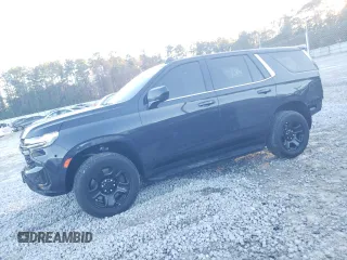 2022 Chevrolet Tahoe Commercial z VIN 1GNSCLED5NR336184, wystawiony jako Copart lot #82220764 z przebiegiem 14 950 mil mil oraz Szkoda całkowita • Salvage title. Historia ofert i sprzedaży dostępna na DreamBid. Obrazek 1.