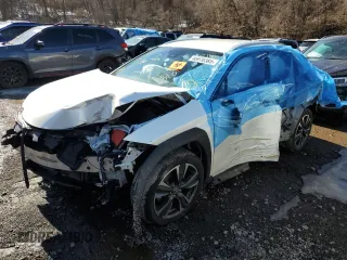 2021 Lexus UX 250h z VIN JTHX9JBH1M2037919, wystawiony jako Copart lot #46970385 z przebiegiem Nie podano mil oraz Szkoda całkowita • Salvage title. Historia ofert i sprzedaży dostępna na DreamBid. Obrazek 1.