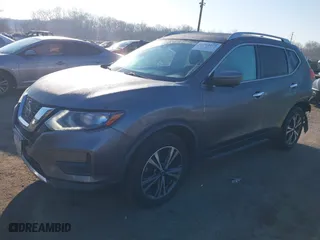 2019 Nissan Rogue SV with VIN JN8AT2MT7KW267832, listed as a IAAI auction lot 41764125 with 167,382 mi miles. Bid and sale history available at carsss.com. Image 2.