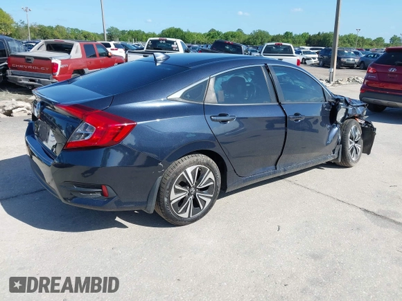 2016 Honda Civic Sedan EX-L with VIN 19XFC1F71GE041024, listed as a IAAI auction lot 41943073 with 59,833 mi miles. Bid and sale history available at carsss.com. Image 4.