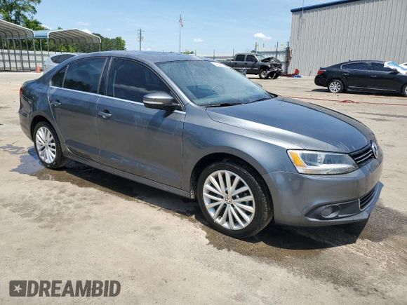 2012 Volkswagen Jetta SEL with VIN 3VWLX7AJ8CM469540, listed as a Copart auction lot 54594645 with 88,272 mi miles and Salvage title. Bid and sale history available at DreamBid. Image 4.