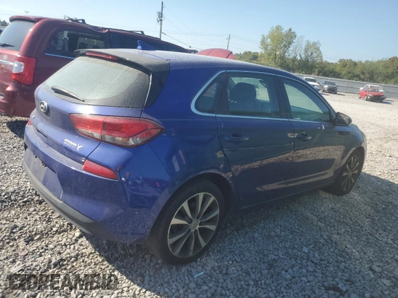 2019 Hyundai Elantra GT with VIN KMHH35LE4KU091554, listed as a Copart auction lot 72003734 with 174,624 mi miles and Salvage Title. Bid and sale history available at carsss.com. Image 3.