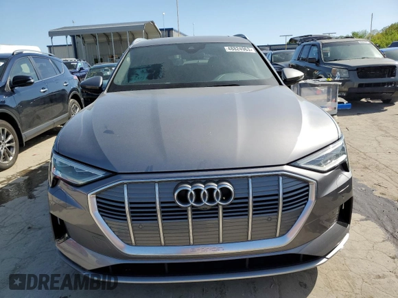 2021 Audi e-tron Premium Plus with VIN WA1LAAGE3MB012259, listed as a Copart auction lot 48824963 with 23,710 mi miles. Bid and sale history available at carsss.com. Image 5.