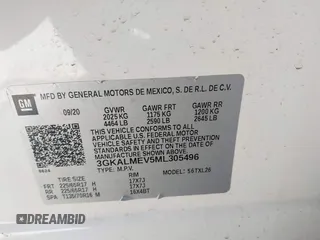2021 GMC Terrain SLE с VIN 3GKALMEV5ML305496, выставлен на аукционе IAAI как лот 41956726 с пробегом 67 827 миль миль и . История ставок и продаж доступна на DreamBid. Изображение 9.