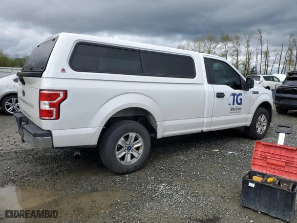 2019 Ford F-150 XL with VIN 1FTMF1C59KKD92917, listed as a Copart auction lot 52052585 with 73,251 mi miles and Salvage Title. Bid and sale history available at carsss.com. Image 3.