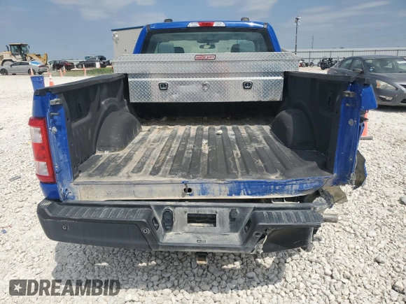 2021 Ford F-150 XL with VIN 1FTEX1EB1MKE59470, listed as a Copart auction lot 53046195 with 108,271 mi miles and Salvage title. Bid and sale history available at DreamBid. Image 6.
