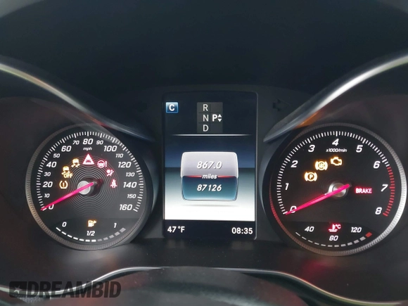 2016 Mercedes-Benz C 300 with VIN 55SWF4JBXGU148330, listed as a IAAI auction lot 41782215 with 87,126 mi miles and . Bid and sale history available at carsss.com. Image 7.