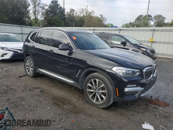2019 BMW X3 sDrive30i with VIN 5UXTR7C52KLE98997, listed as a Copart auction lot 50659845 with 98,108 mi miles and Salvage Title. Bid and sale history available at carsss.com. Image 4.