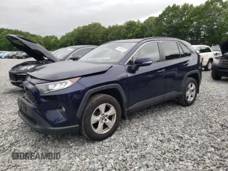 2019 Toyota RAV4 XLE with VIN JTMP1RFV4KD037700, listed as a Copart auction lot 60989525 with 110,577 mi miles and Salvage title. Bid and sale history available at DreamBid. Image 1.