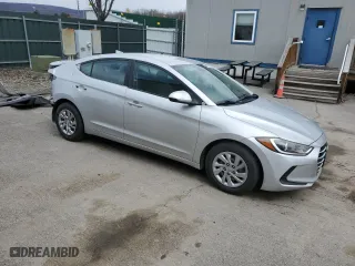 2017 Hyundai Elantra SE with VIN KMHD74LF1HU423707, listed as a Copart auction lot 51880985 with 108,604 mi miles and Salvage Title. Bid and sale history available at carsss.com. Image 4.