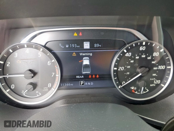 2021 Nissan Titan SV with VIN 1N6AA1EF0MN512559, listed as a Copart auction lot 61561305 with 31,344 mi miles and Salvage title. Bid and sale history available at DreamBid. Image 9.