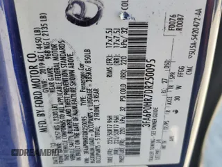 2013 Ford Fusion SE with VIN 3FA6P0HR7DR250095, listed as a Copart auction lot 52756775 with 231,718 mi miles and Salvage Title. Bid and sale history available at carsss.com. Image 13.