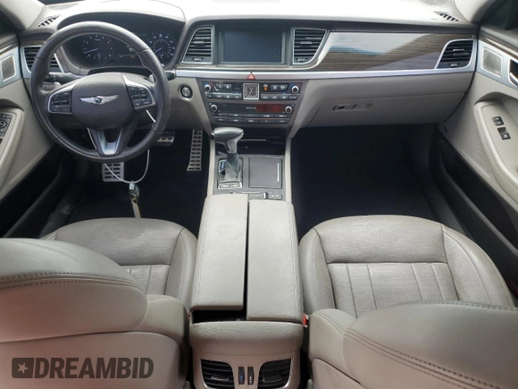 2019 Genesis G80 3.8L с VIN KMHGN4JE9KU288786, выставлен на аукционе Copart как лот 47578115 с пробегом 53 107 миль миль и На запчасти • Non repairable. История ставок и продаж доступна на DreamBid. Изображение 8.