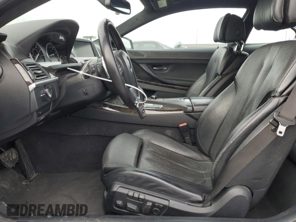 2013 BMW 6 Series 650i with VIN WBAYM9C59DDW20392, listed as a Copart auction lot 43467595 with 57,653 mi miles and Clean Title. Bid and sale history available at carsss.com. Image 7.