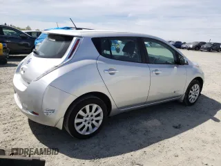 2015 Nissan LEAF SV with VIN 1N4AZ0CP1FC306530, listed as a Copart auction lot 49564793 with 76,528 mi miles. Bid and sale history available at carsss.com. Image 3.