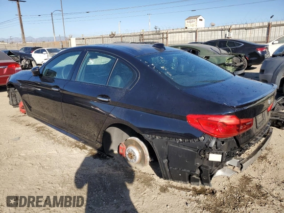 2018 BMW 5 Series 540i with VIN WBAJE5C52JWA95279, listed as a Copart auction lot 88995395 with Not provided miles and Salvage title. Bid and sale history available at DreamBid. Image 2.