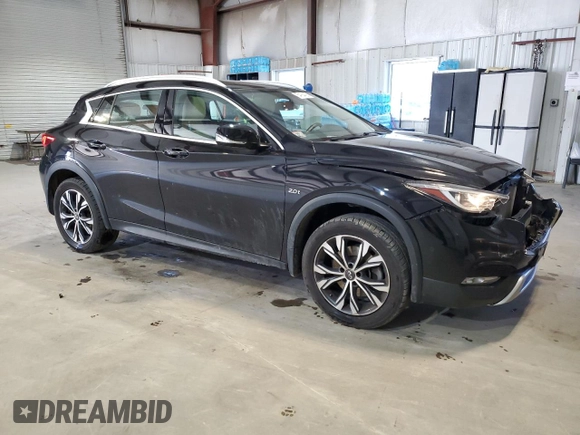 2017 Infiniti QX30 Premium with VIN SJKCH5CR9HA030811, listed as a Copart auction lot 54184425 with 35,589 mi miles and Salvage title. Bid and sale history available at DreamBid. Image 4.