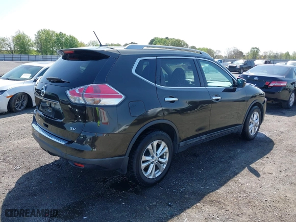 2015 Nissan Rogue S with VIN 5N1AT2MT9FC788825, listed as a IAAI auction lot 41900531 with 101,090 mi miles. Bid and sale history available at carsss.com. Image 4.