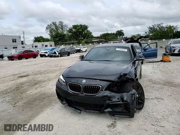 2021 BMW 2 Series M240i with VIN WBA2J5C09M7H38505, listed as a Copart auction lot 72758454 with 23,360 mi miles and Salvage Title. Bid and sale history available at carsss.com. Image 13.