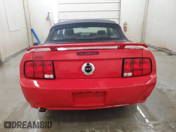 2005 Ford Mustang GT Deluxe with VIN 1ZVFT85H455241680, listed as a Copart auction lot 82101444 with 51,114 mi miles and Salvage Title. Bid and sale history available at DreamBid. Image 6.