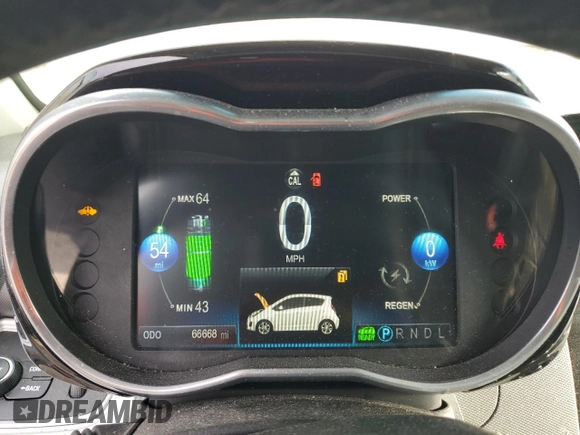 2015 Chevrolet Spark EV LT with VIN KL8CL6S05FC805268, listed as a Copart auction lot 75501924 with 66,668 mi miles and Salvage Title. Bid and sale history available at carsss.com. Image 9.