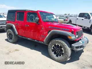 2024 Jeep Wrangler Rubicon with VIN 1C4RJXR61RW241435, listed as a IAAI auction lot 42609469 with 33,677 mi miles and . Bid and sale history available at DreamBid. Image 1.