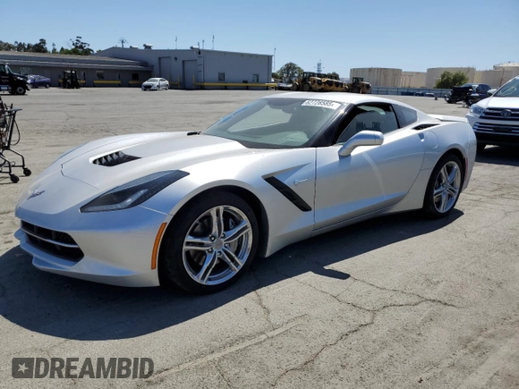 2017 Chevrolet Corvette 1LT with VIN 1G1YB2D77H5109076, listed as a Copart auction lot 62728585 with 97,910 mi miles and Salvage title. Bid and sale history available at DreamBid. Image 1.