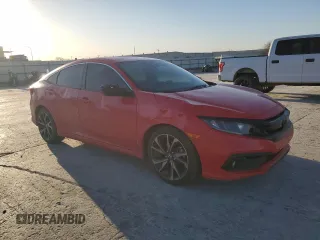 2020 Honda Civic Sedan Sport with VIN 2HGFC2F81LH519005, listed as a Copart auction lot 48632375 with 127,160 mi miles and Salvage Title. Bid and sale history available at carsss.com. Image 4.